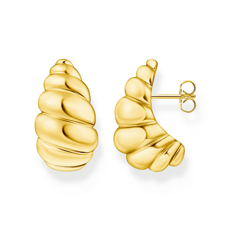 Organic shapes twisted ear studs | THOMAS SABO Australia