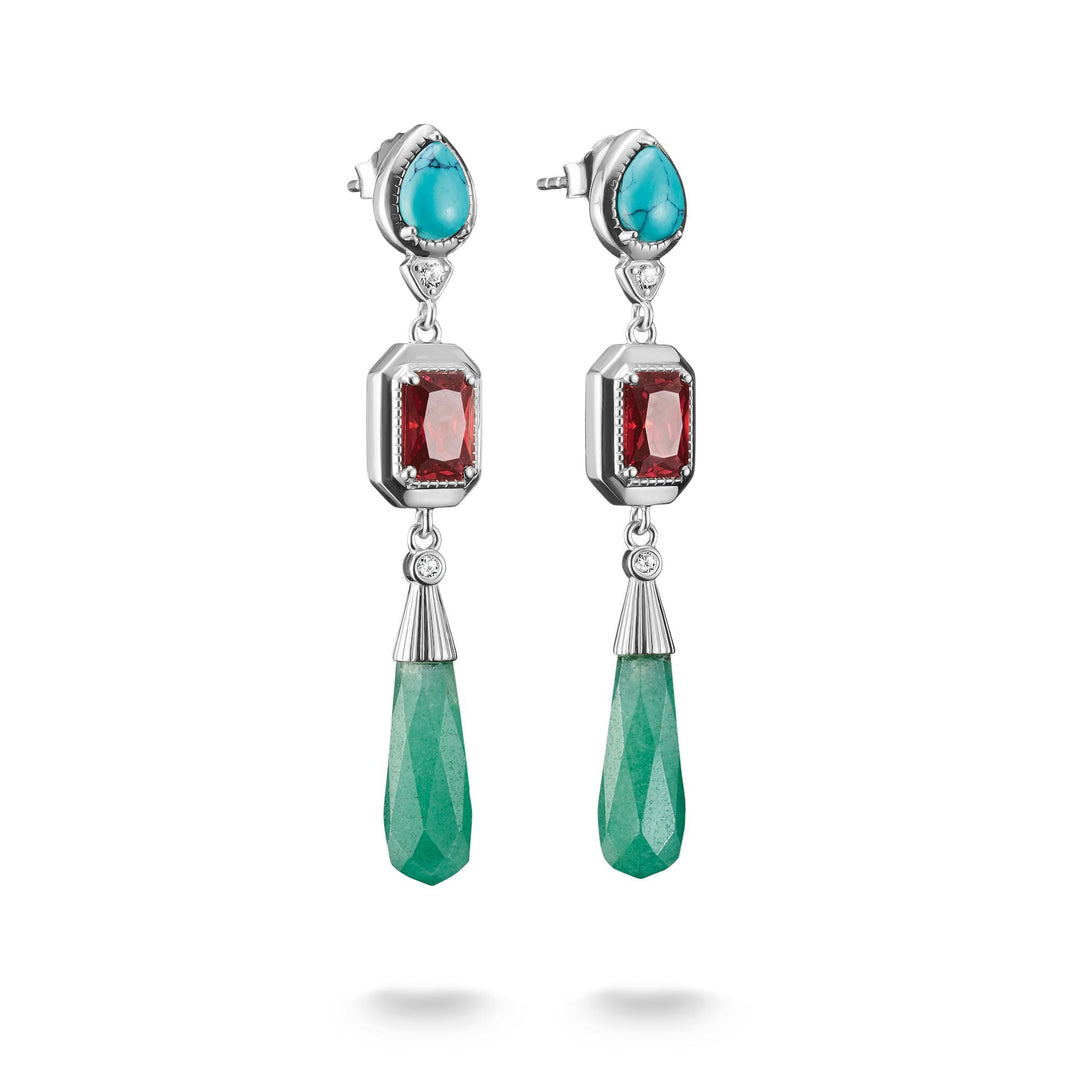 Earrings with Multicolored Stones Elyndra | THOMAS SABO Australia