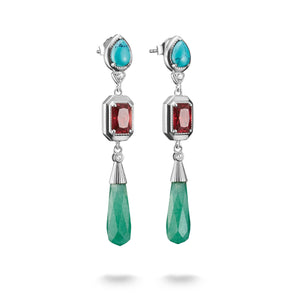 Earrings with Multicolored Stones Elyndra | THOMAS SABO Australia