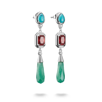 Earrings with Multicolored Stones Elyndra | THOMAS SABO Australia