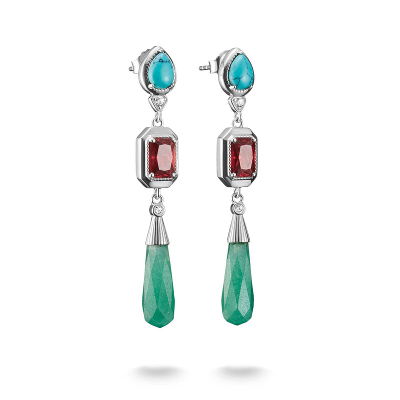 Earrings with Multicolored Stones Elyndra | THOMAS SABO Australia