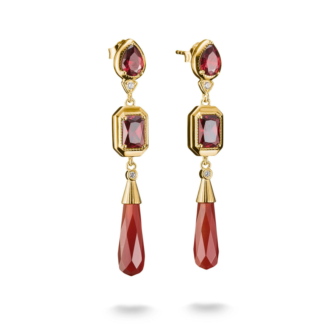 Earrings with Red Stones Elyndra | THOMAS SABO Australia