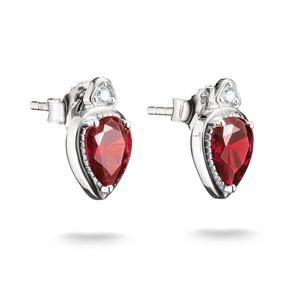 Stud Earrings with Red Teardrop Stones Elyndra | THOMAS SABO Australia