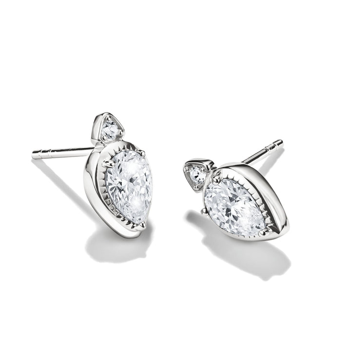 Ear studs with zirconia in teardrop shape | THOMAS SABO Australia