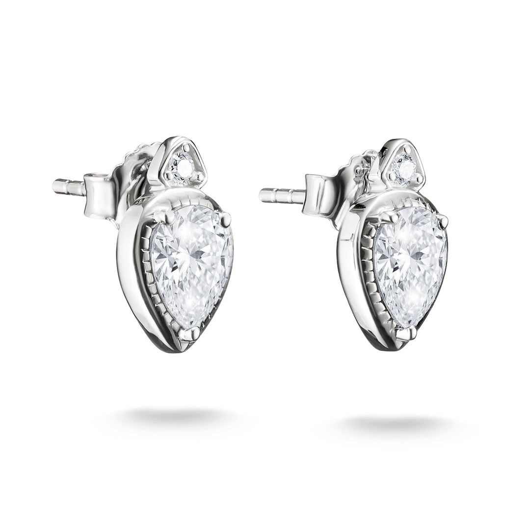 Ear studs with zirconia in teardrop shape | THOMAS SABO Australia