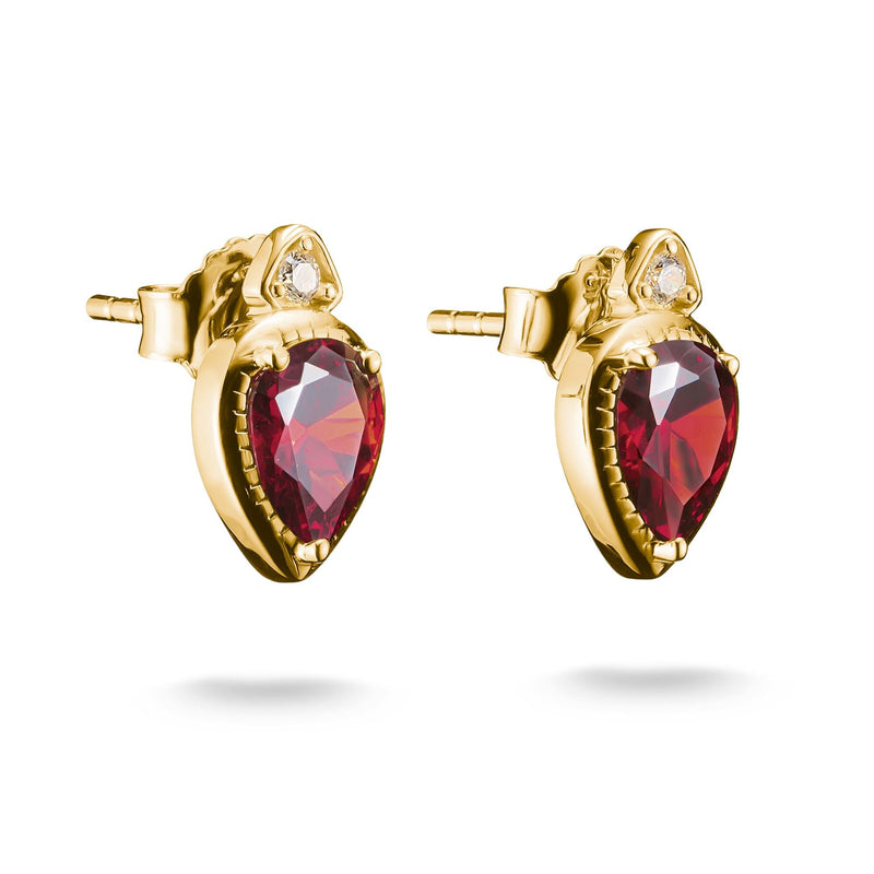 Stud Earrings with Red Stones | THOMAS SABO Australia