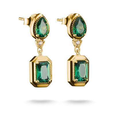Earrings with Green Stones | THOMAS SABO Australia