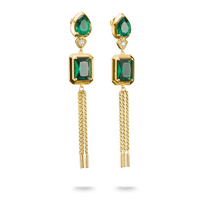 Earrings with Green Stones | THOMAS SABO Australia
