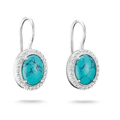 Earrings with Turquoise Oval Stones | THOMAS SABO Australia