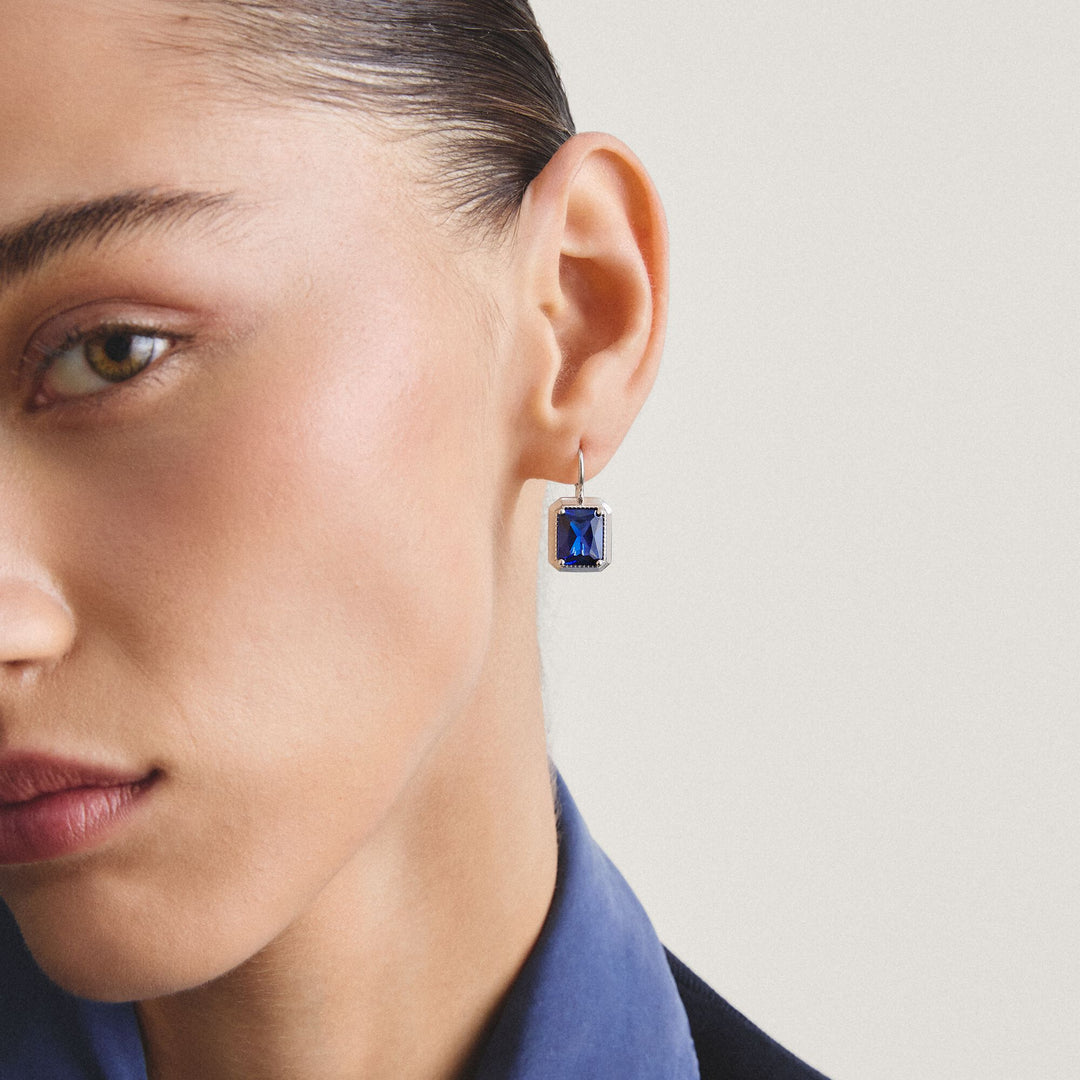 Earrings with nanocrystal in octagon cut | THOMAS SABO Australia