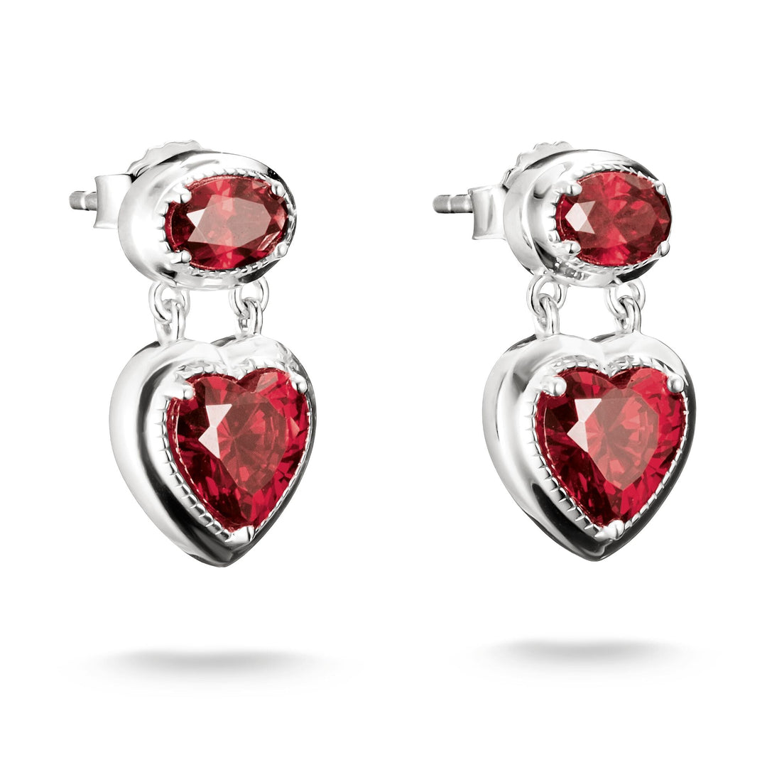Stud Earrings with Red Heart Stones Elyndra | THOMAS SABO Australia
