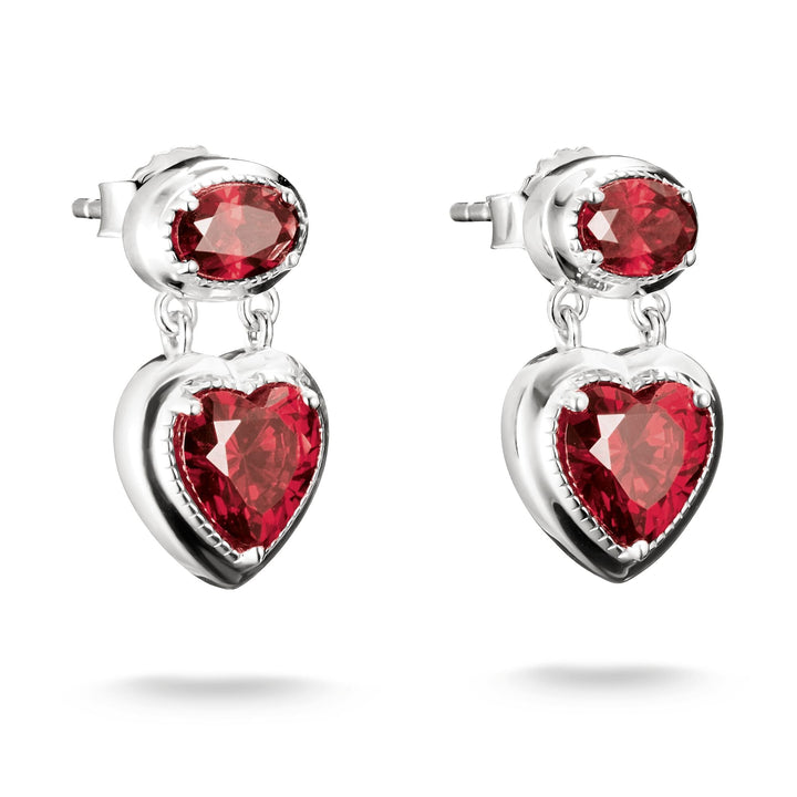 Stud Earrings with Red Heart Stones Elyndra | THOMAS SABO Australia