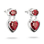 Stud Earrings with Red Heart Stones Elyndra | THOMAS SABO Australia