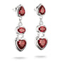 Drop Earrings with Red Heart Stones Elyndra | THOMAS SABO Australia