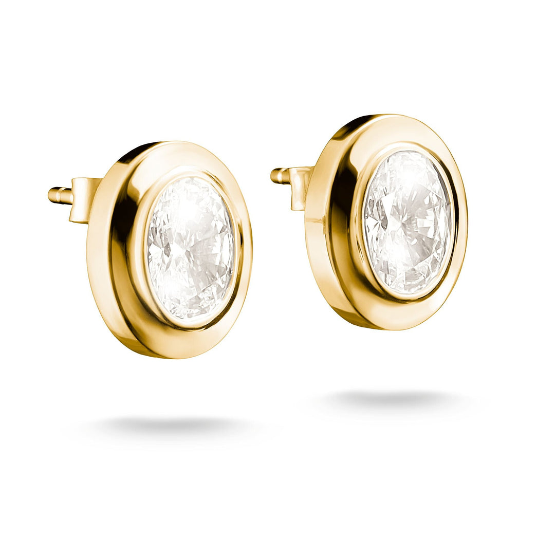 Oval Stud Earrings with Zirconia Stones | THOMAS SABO Australia