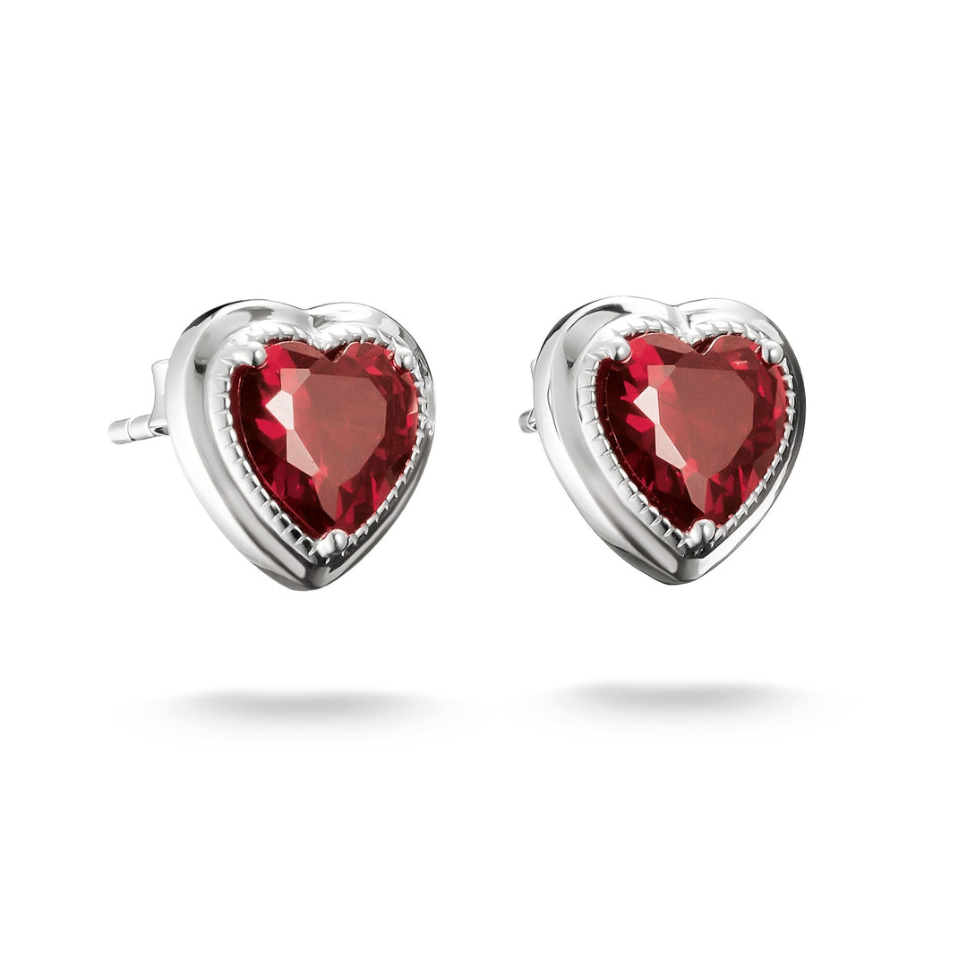 Small Red Heart Stud Earrings Elyndra | THOMAS SABO Australia