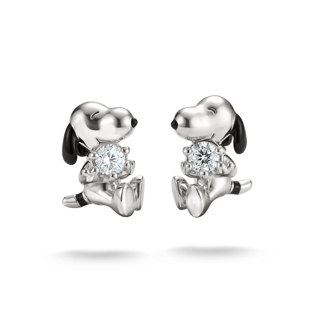 Peanuts™ Snoopy Stud Earrings White Zirconia | THOMAS SABO Australia