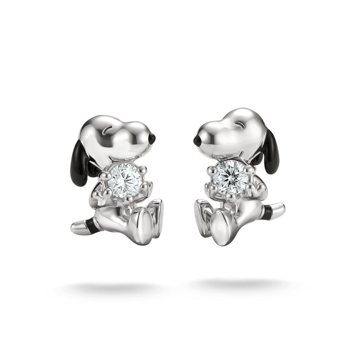 Peanuts™ Snoopy Stud Earrings White Zirconia | THOMAS SABO Australia
