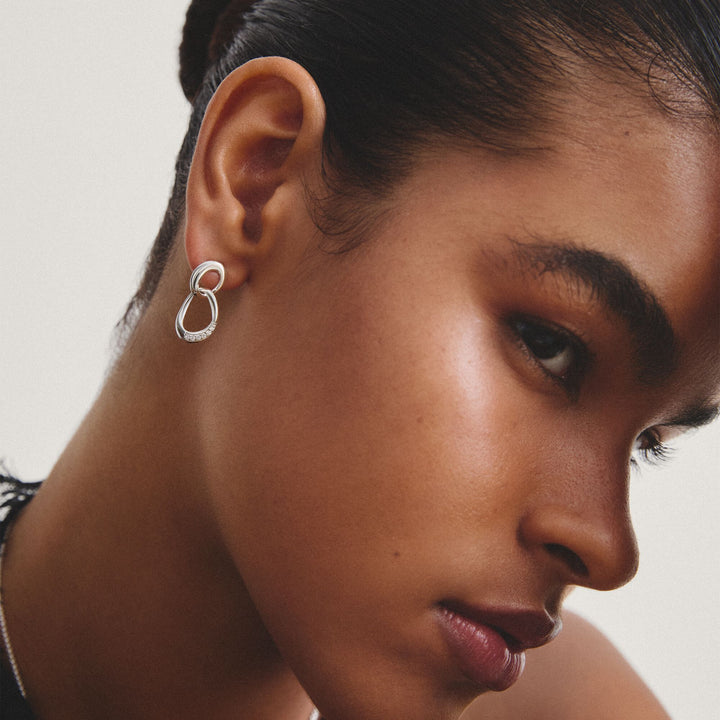 Earrings Together with zirconia | THOMAS SABO Australia