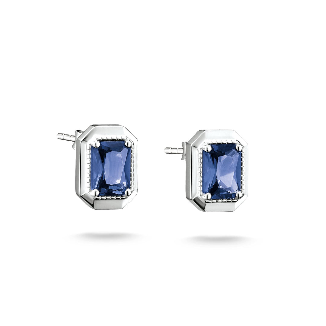 Ear studs with nanocrystal in octagon cut | THOMAS SABO Australia