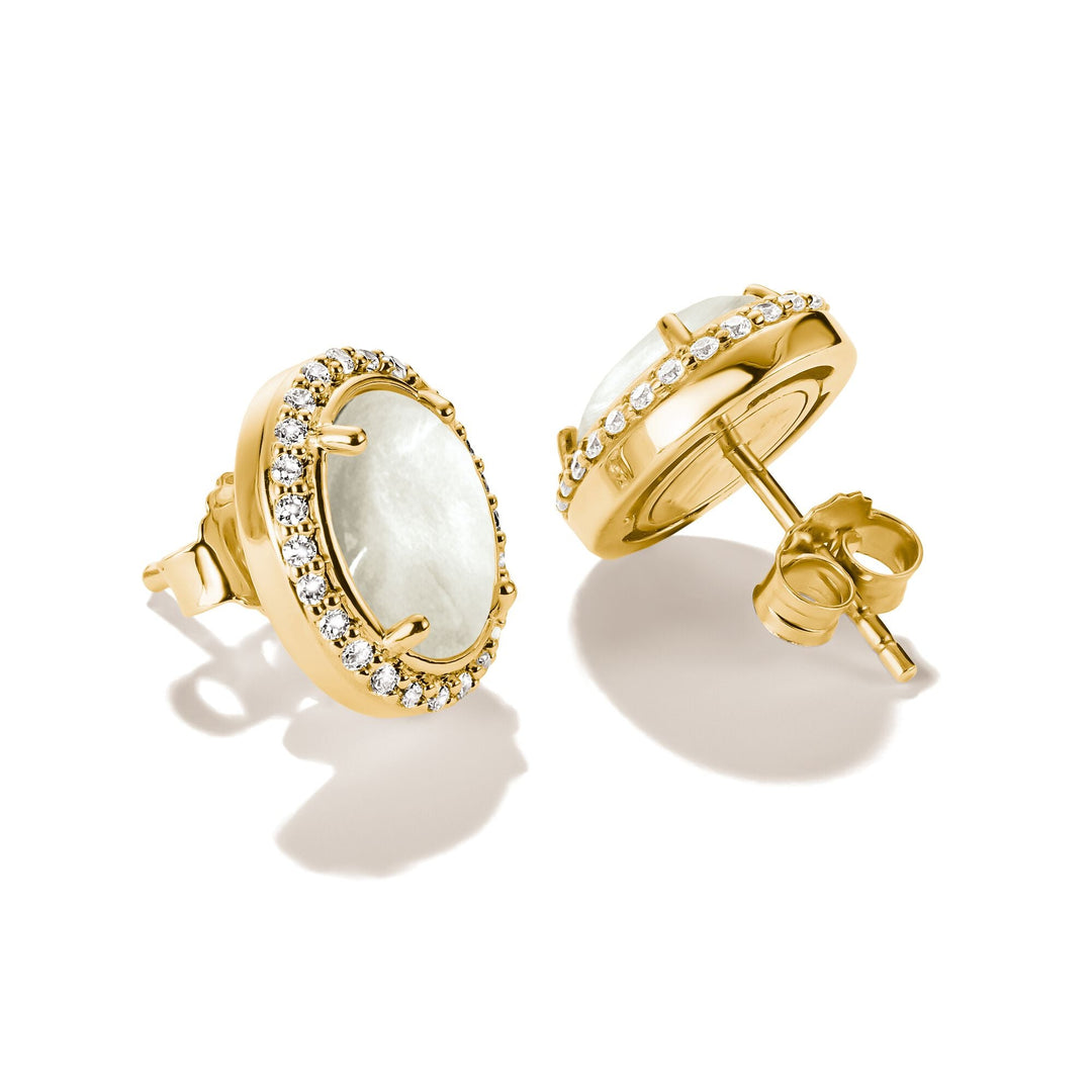 Ear studs mother-of-pearl with zirconia | THOMAS SABO Australia