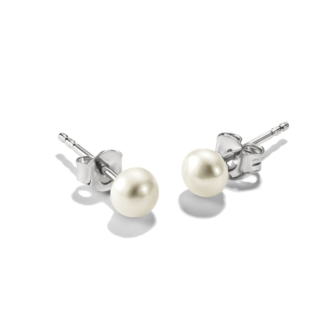 Pearl stud earrings