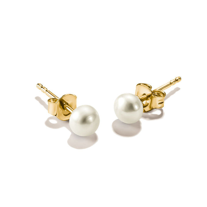 Pearl stud earrings