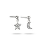 Stud earrings moon and star with zirconia | THOMAS SABO Australia