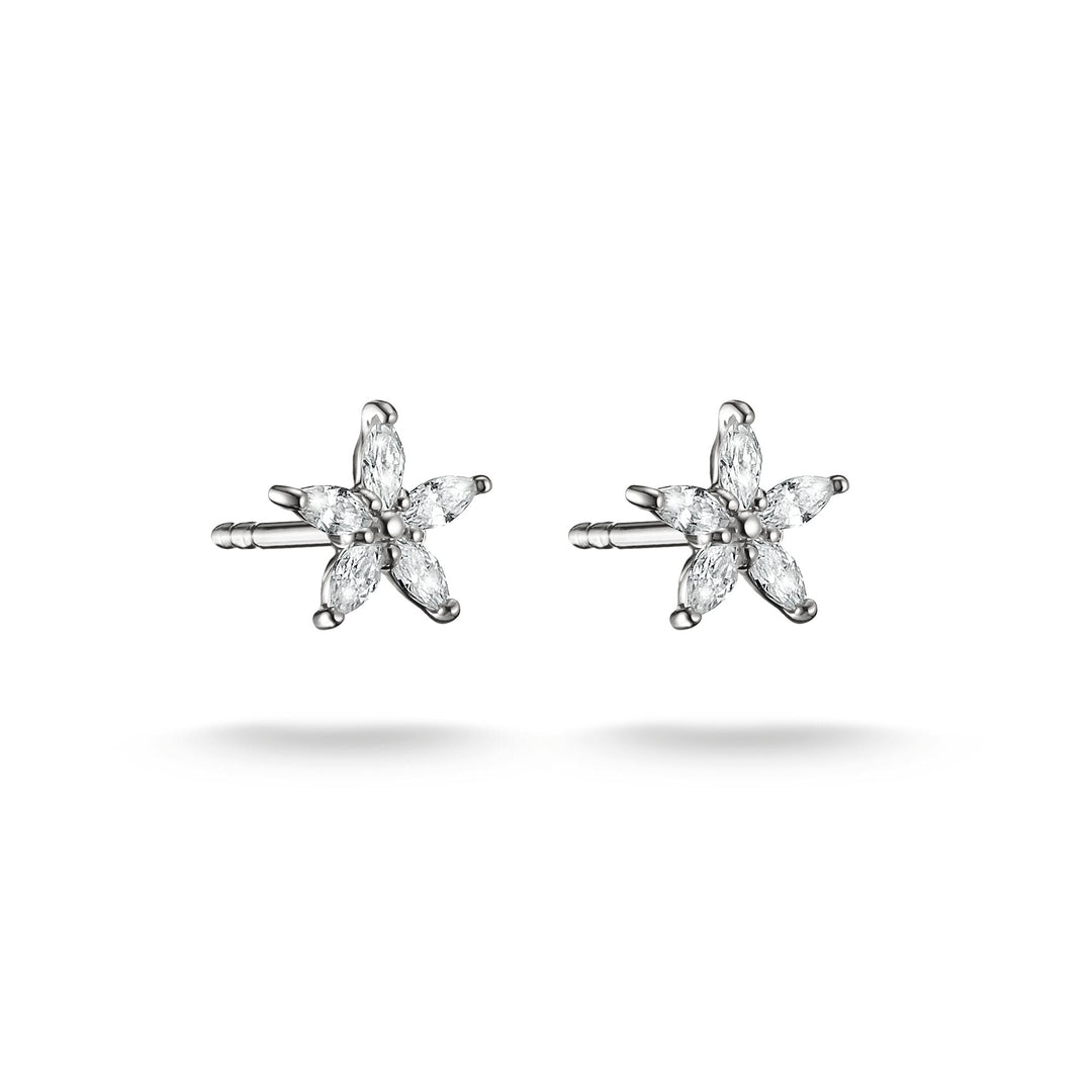Stud earrings flower with zirconia | THOMAS SABO Australia