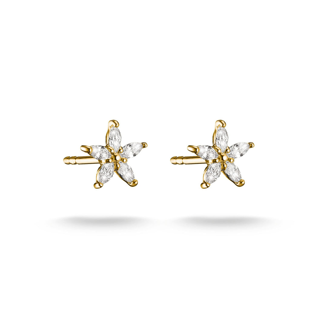 Stud earrings flower with zirconia | THOMAS SABO Australia
