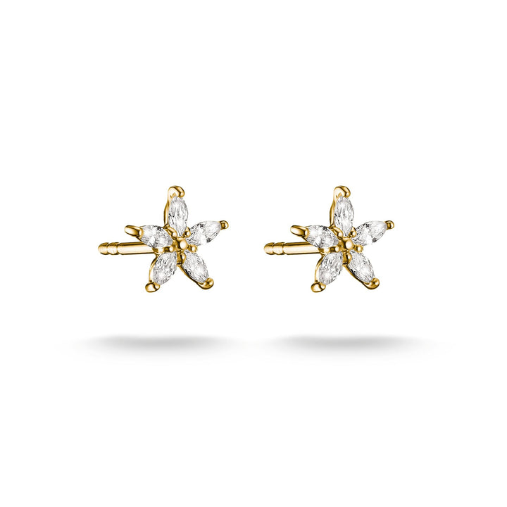 Stud earrings flower with zirconia | THOMAS SABO Australia