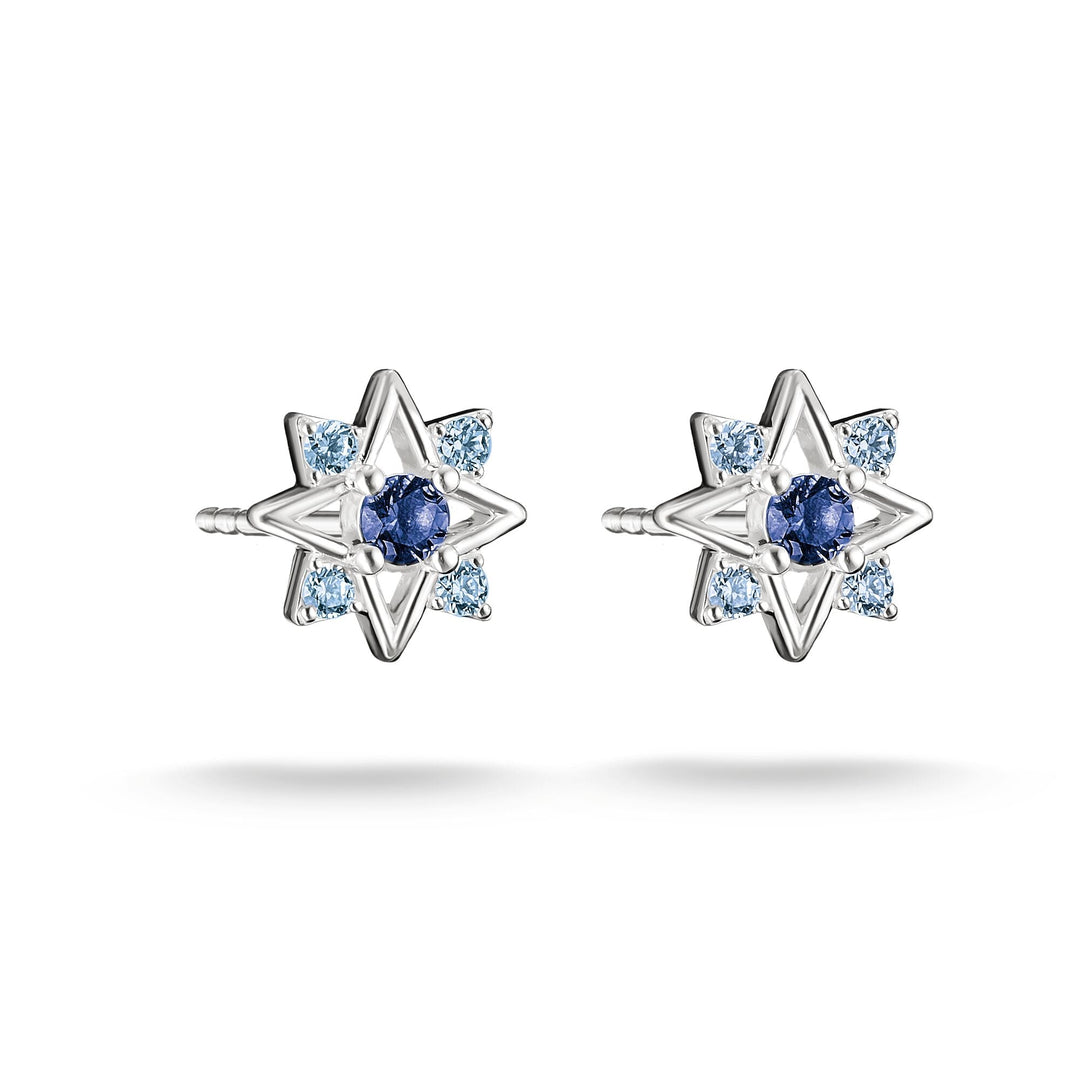 Stud earrings star with blue stones | THOMAS SABO Australia