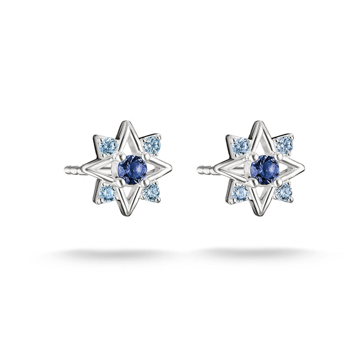Stud earrings star with blue stones | THOMAS SABO Australia