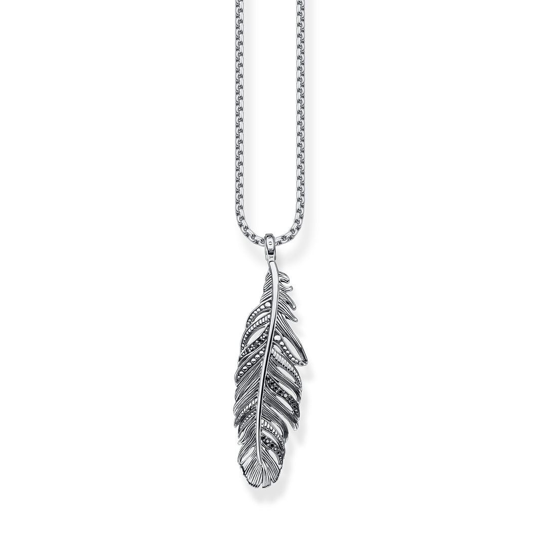 Feather Pendant and Chain Set