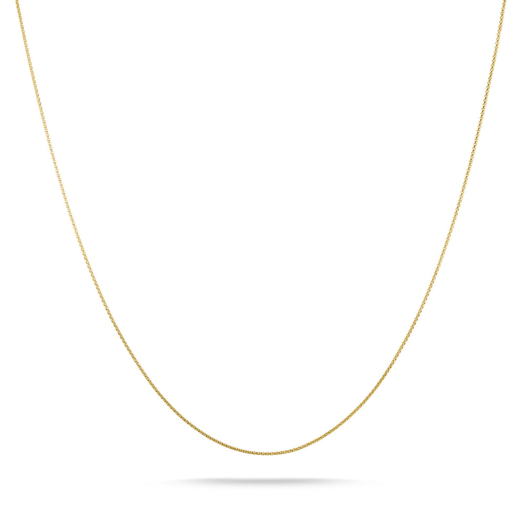 Gold-Tone Stainless Steel Box Chain Necklace 1mm | THOMAS SABO