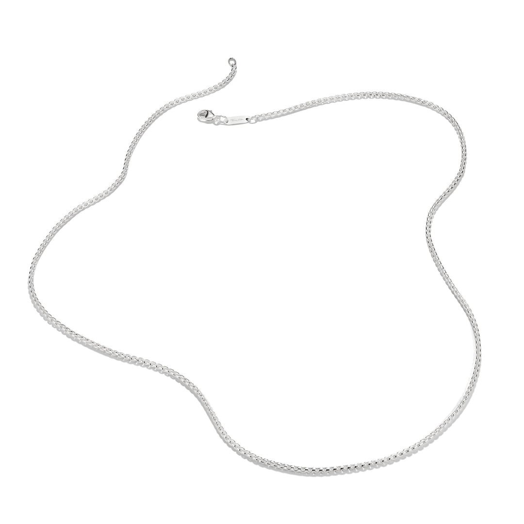 Silver-Plated Chain Necklace 2mm