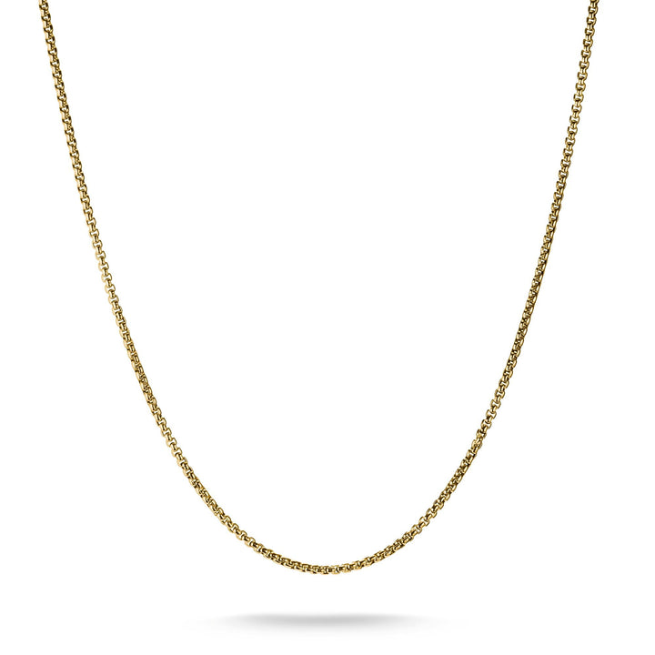 Gold-Tone Stainless Steel Box Chain Necklace 2mm | THOMAS SABO