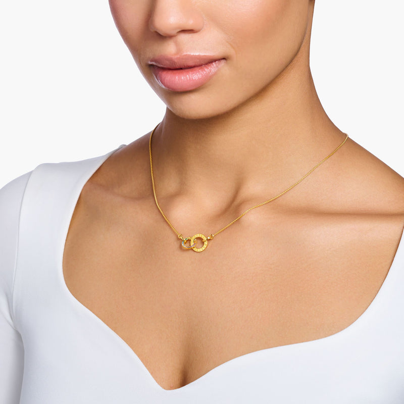Necklace Together with two rings gold plated | THOMAS SABO Australia
