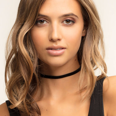 Black Romance Cross Pendant and Velvet Choker Set
