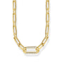 Golden Link necklace with anchor element and zirconia | THOMAS SABO Australia