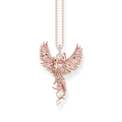 Rose Gold Necklace with Phoenix Pendant| THOMAS SABO Australia