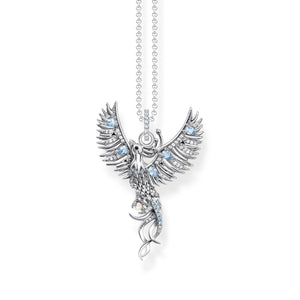 Silver Necklace with Phoenix pendant and colourful stones | THOMAS SABO Australia