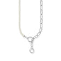Silver Necklace with freshwater cultured pearls and zirconia | THOMAS SABO Australia