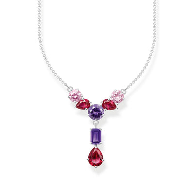 Heritage Glam Necklace in Y-shape with colourful stones | THOMAS SABO Australia