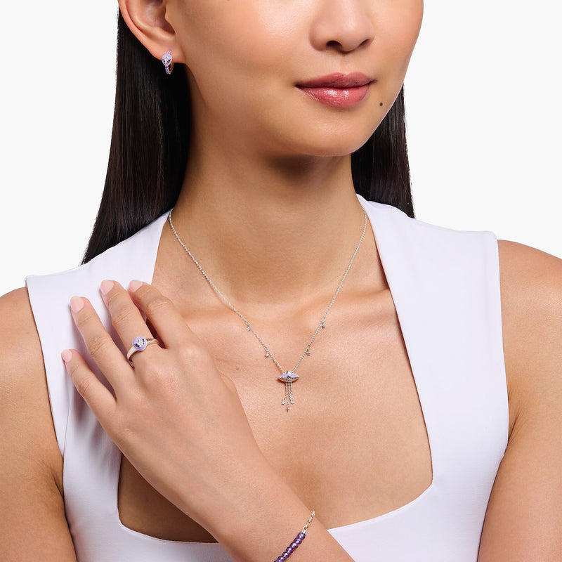 Necklace with star pendants and a ufo | THOMAS SABO Australia