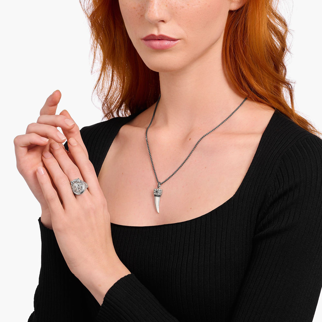 Necklace with wolf&