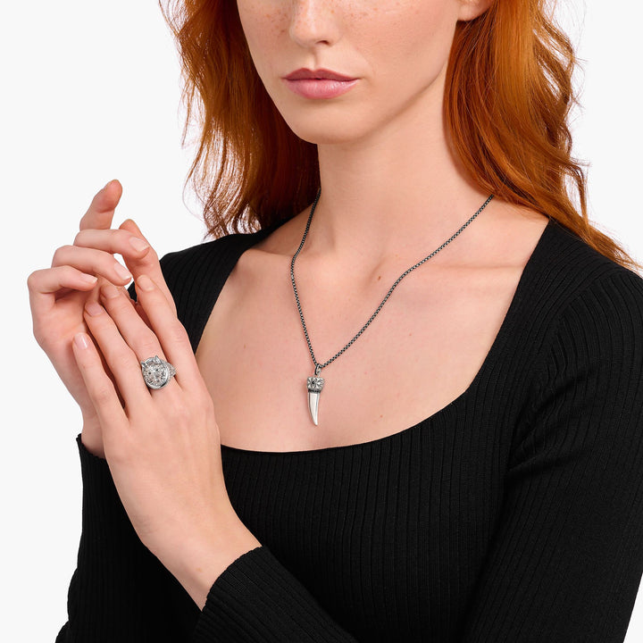 Necklace with wolf&