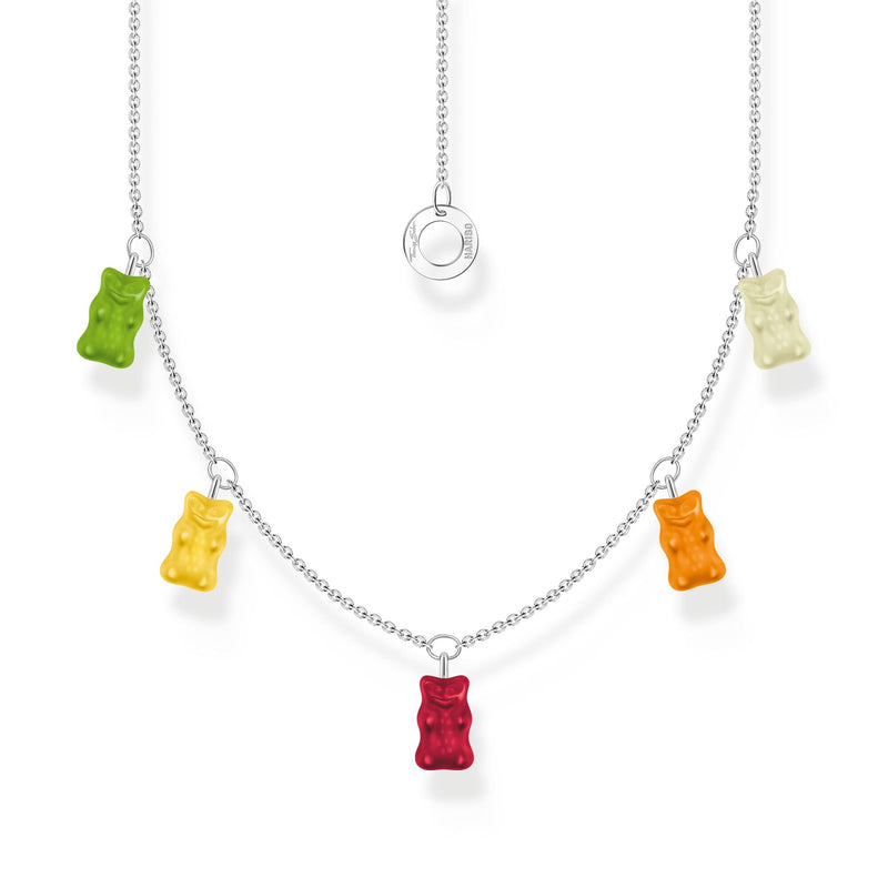 THOMAS SABO x HARIBO: Silver Necklace with colourful golden bears | THOMAS SABO Australia