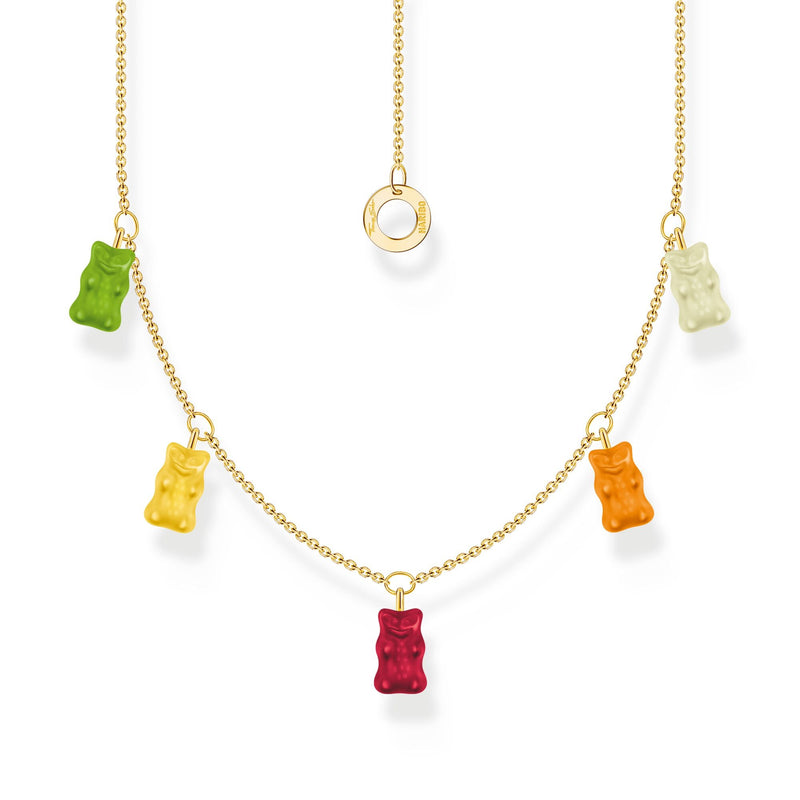 THOMAS SABO x HARIBO: Gold-plated Necklace with colourful golden bears | THOMAS SABO Australia