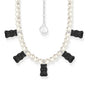 Pearl necklace with black goldbears | THOMAS SABO Australia